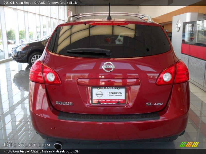 Venom Red / Black 2010 Nissan Rogue SL AWD