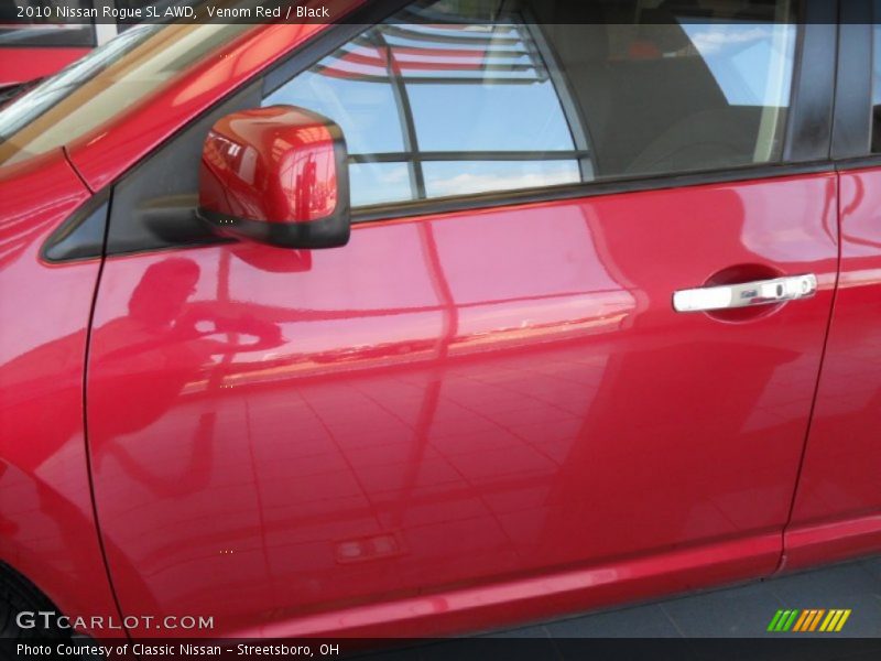 Venom Red / Black 2010 Nissan Rogue SL AWD