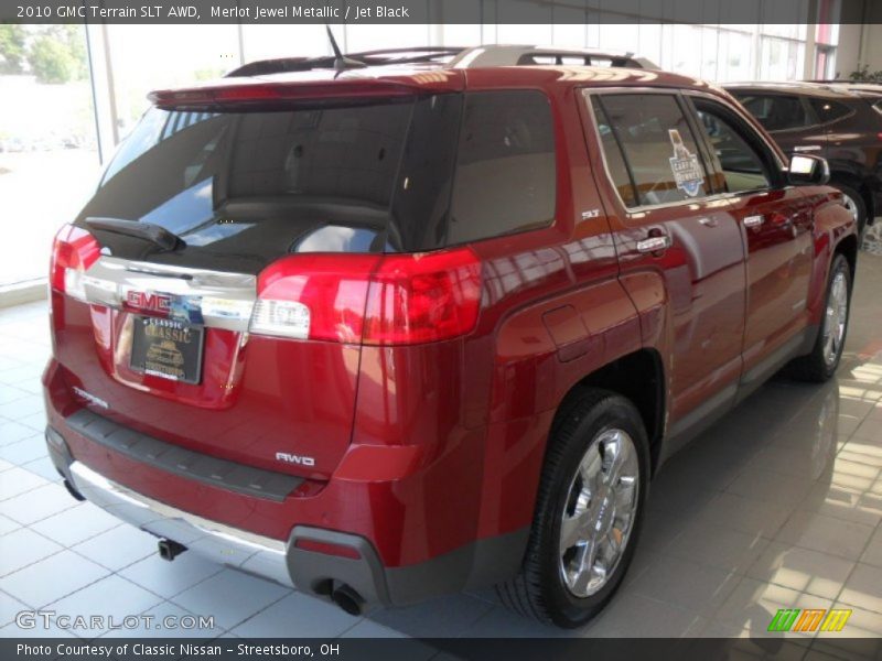 Merlot Jewel Metallic / Jet Black 2010 GMC Terrain SLT AWD