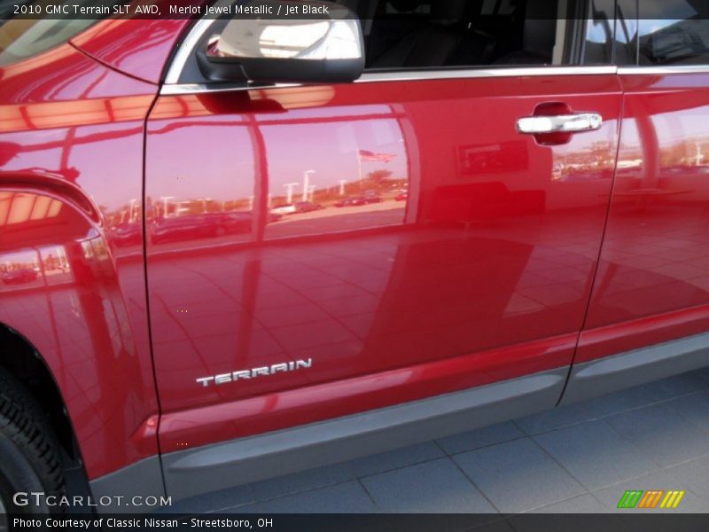 Merlot Jewel Metallic / Jet Black 2010 GMC Terrain SLT AWD