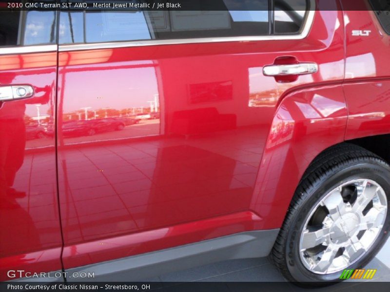 Merlot Jewel Metallic / Jet Black 2010 GMC Terrain SLT AWD