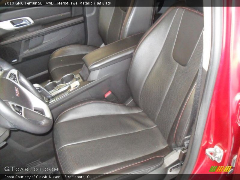 Merlot Jewel Metallic / Jet Black 2010 GMC Terrain SLT AWD