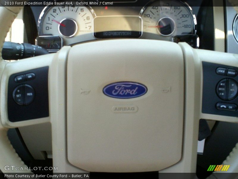 Oxford White / Camel 2010 Ford Expedition Eddie Bauer 4x4