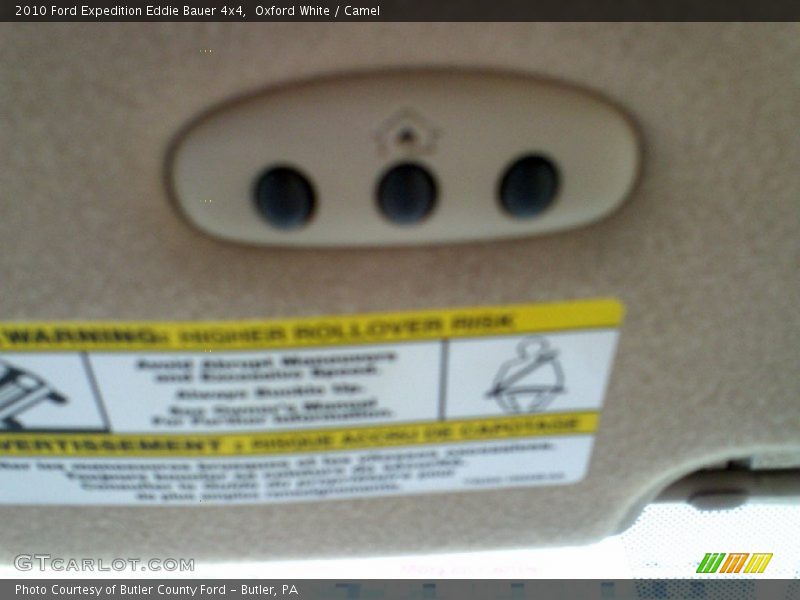 Oxford White / Camel 2010 Ford Expedition Eddie Bauer 4x4