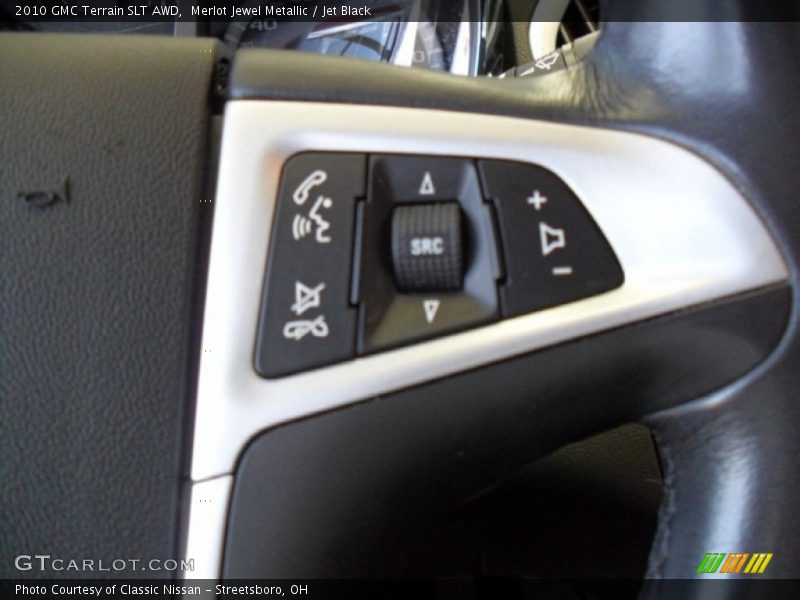 Merlot Jewel Metallic / Jet Black 2010 GMC Terrain SLT AWD