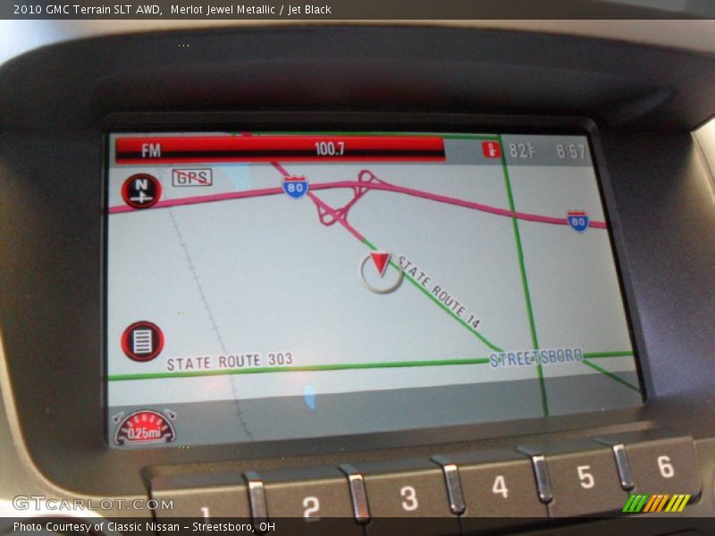 Merlot Jewel Metallic / Jet Black 2010 GMC Terrain SLT AWD