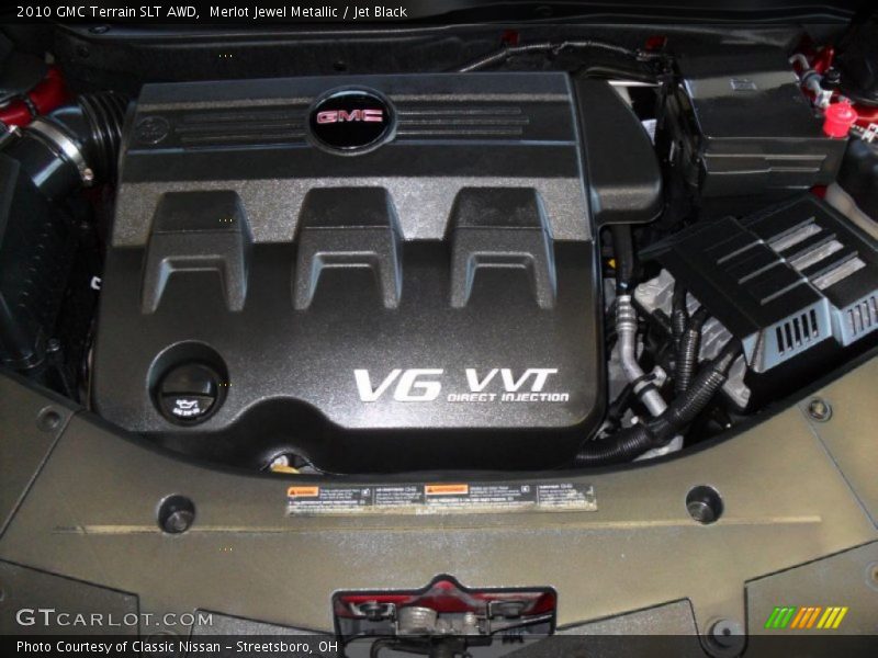 Merlot Jewel Metallic / Jet Black 2010 GMC Terrain SLT AWD