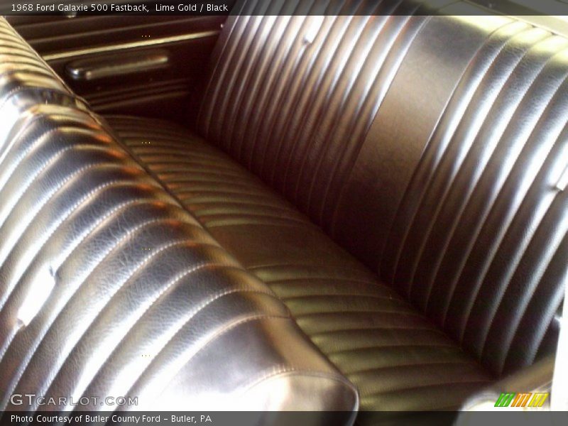 Lime Gold / Black 1968 Ford Galaxie 500 Fastback