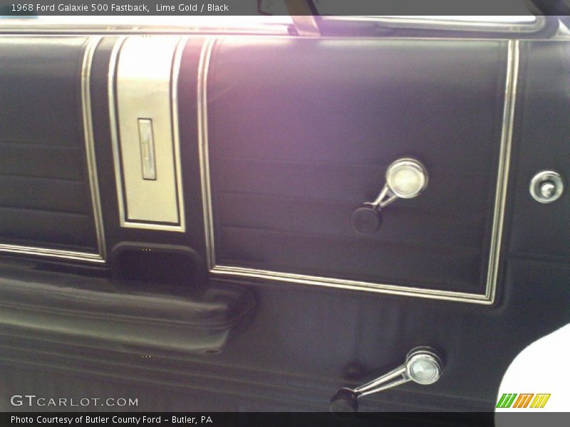 Lime Gold / Black 1968 Ford Galaxie 500 Fastback