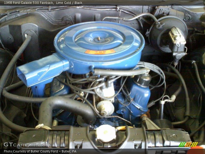 Lime Gold / Black 1968 Ford Galaxie 500 Fastback