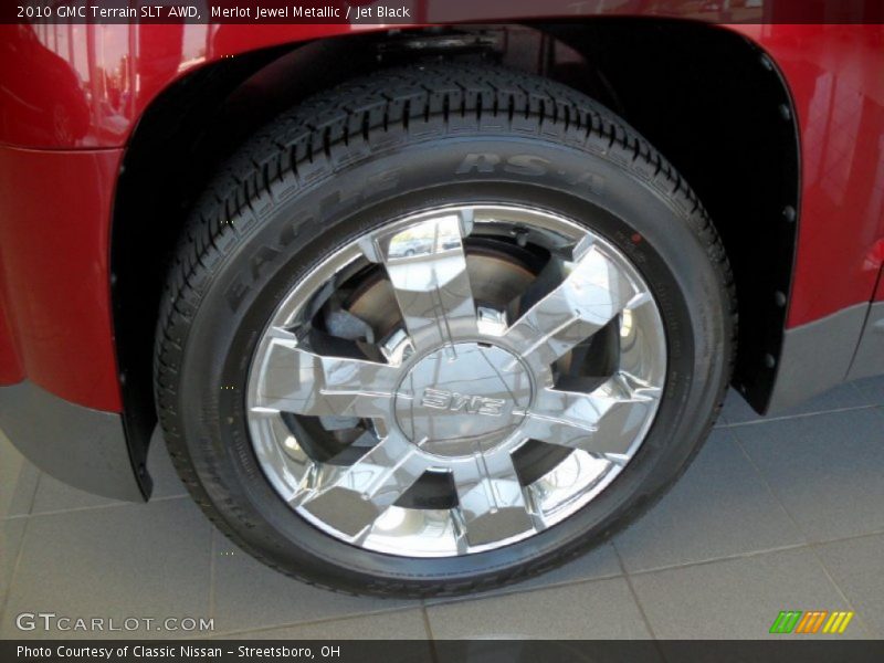 Merlot Jewel Metallic / Jet Black 2010 GMC Terrain SLT AWD
