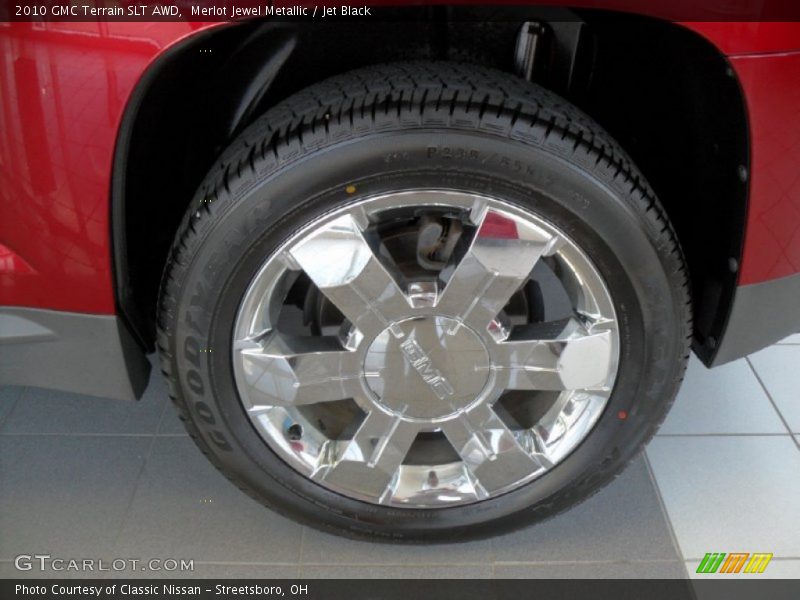 Merlot Jewel Metallic / Jet Black 2010 GMC Terrain SLT AWD