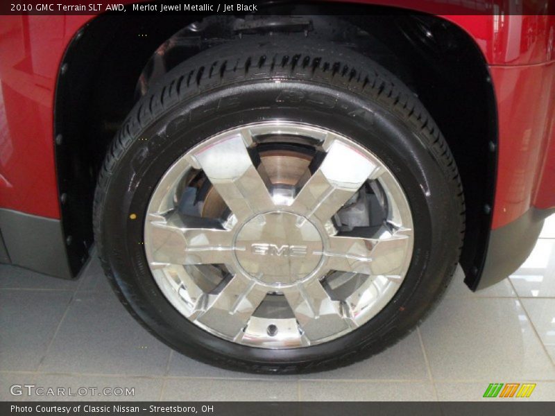 Merlot Jewel Metallic / Jet Black 2010 GMC Terrain SLT AWD