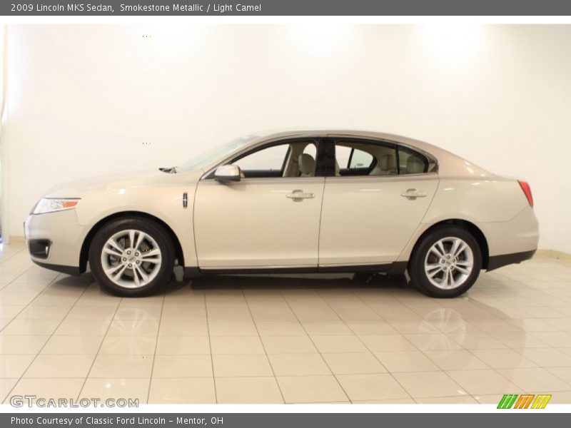 Smokestone Metallic / Light Camel 2009 Lincoln MKS Sedan