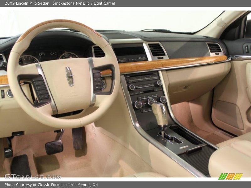 Smokestone Metallic / Light Camel 2009 Lincoln MKS Sedan