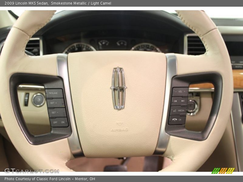 Smokestone Metallic / Light Camel 2009 Lincoln MKS Sedan