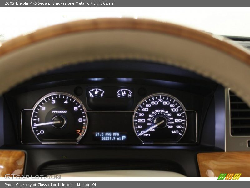 Smokestone Metallic / Light Camel 2009 Lincoln MKS Sedan