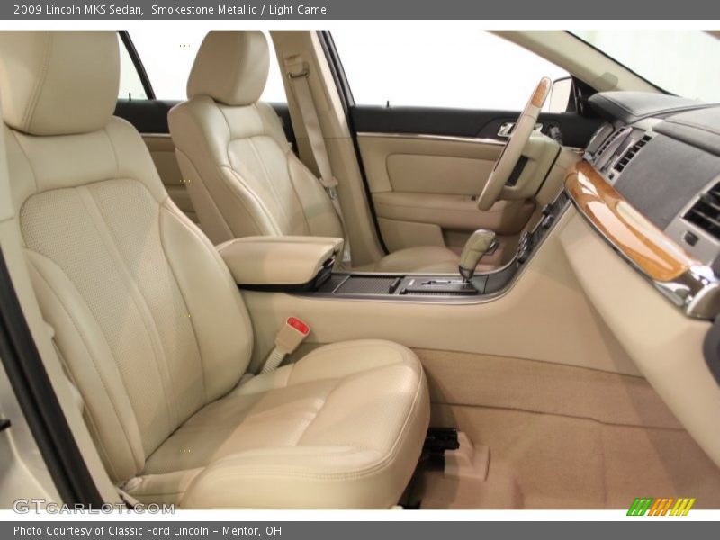 Smokestone Metallic / Light Camel 2009 Lincoln MKS Sedan