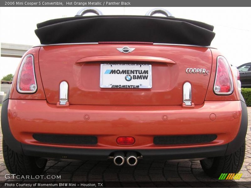 Hot Orange Metallic / Panther Black 2006 Mini Cooper S Convertible