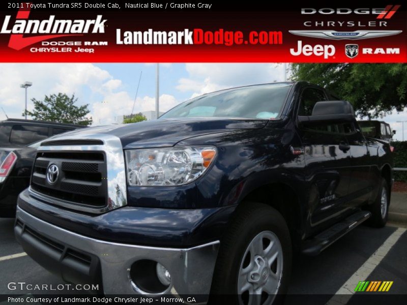 Nautical Blue / Graphite Gray 2011 Toyota Tundra SR5 Double Cab