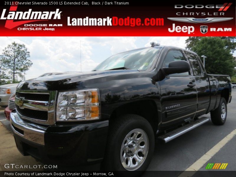 Black / Dark Titanium 2011 Chevrolet Silverado 1500 LS Extended Cab