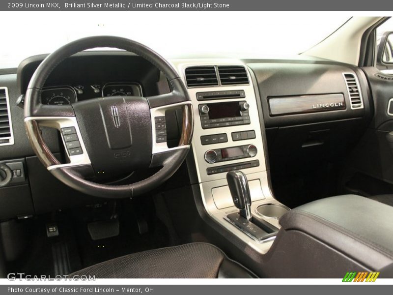 Brilliant Silver Metallic / Limited Charcoal Black/Light Stone 2009 Lincoln MKX