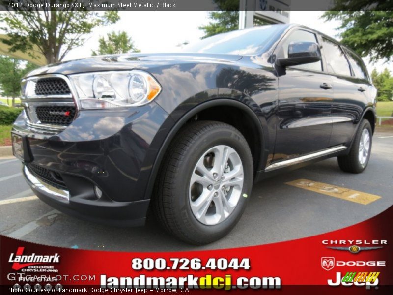 Maximum Steel Metallic / Black 2012 Dodge Durango SXT