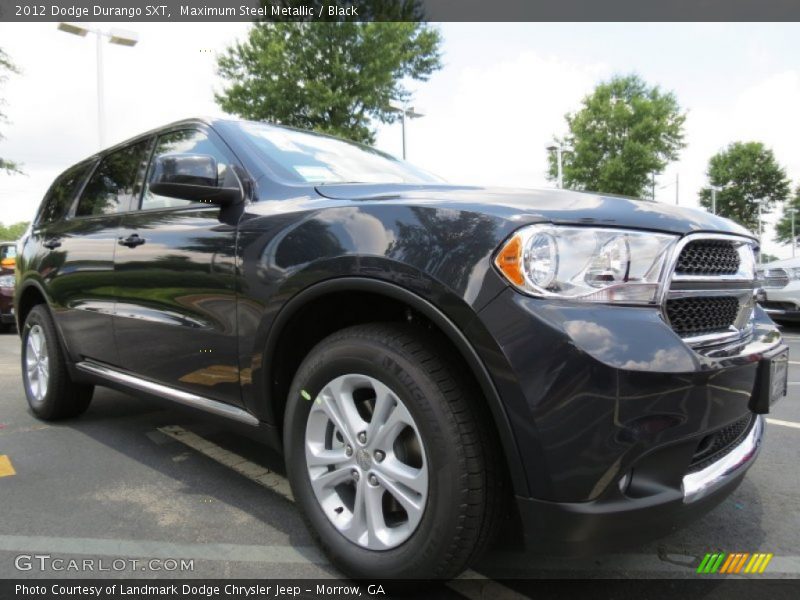 Maximum Steel Metallic / Black 2012 Dodge Durango SXT