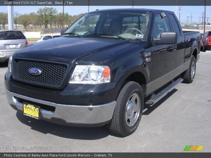 Black / Tan 2006 Ford F150 XLT SuperCab