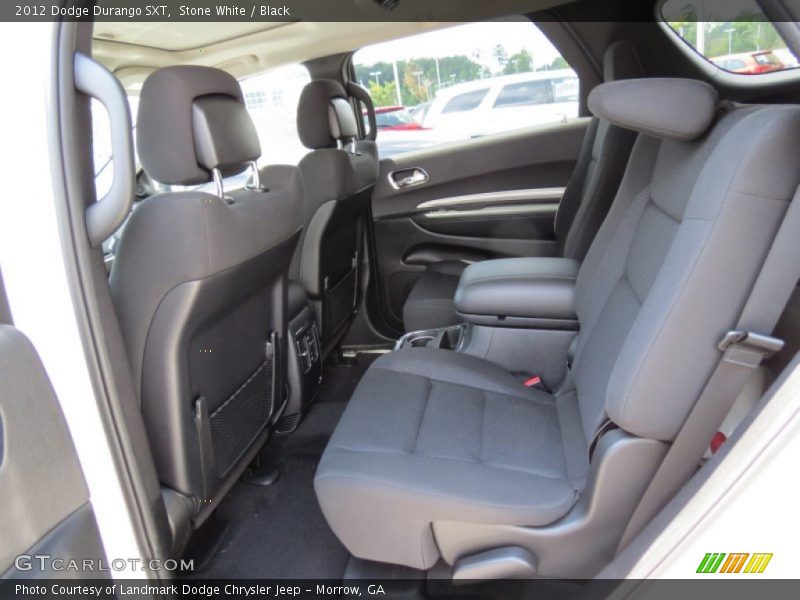 Stone White / Black 2012 Dodge Durango SXT