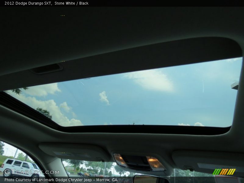 Stone White / Black 2012 Dodge Durango SXT