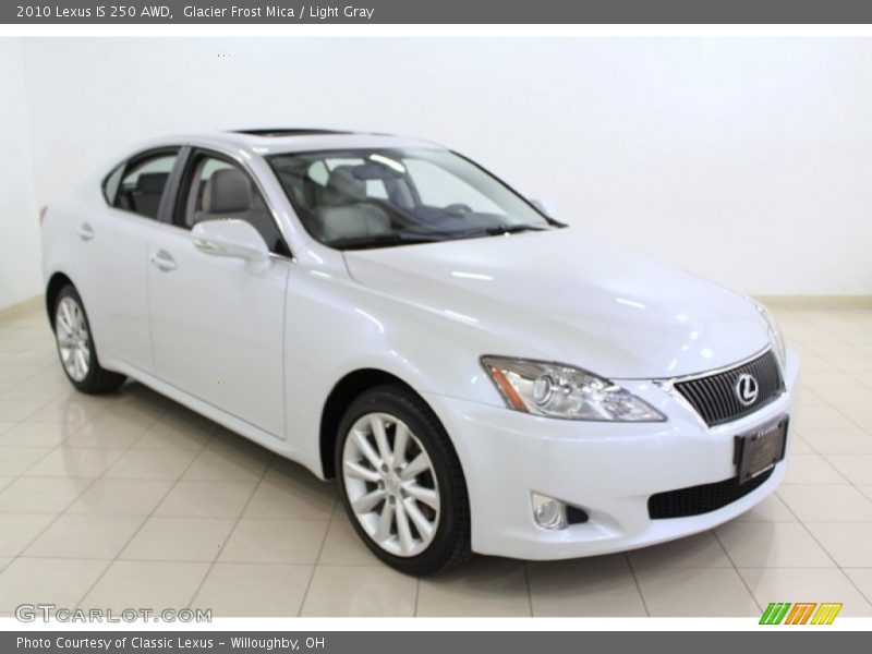 Glacier Frost Mica / Light Gray 2010 Lexus IS 250 AWD