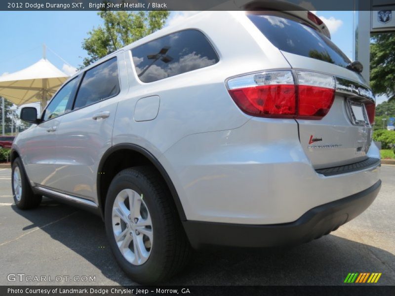 Bright Silver Metallic / Black 2012 Dodge Durango SXT