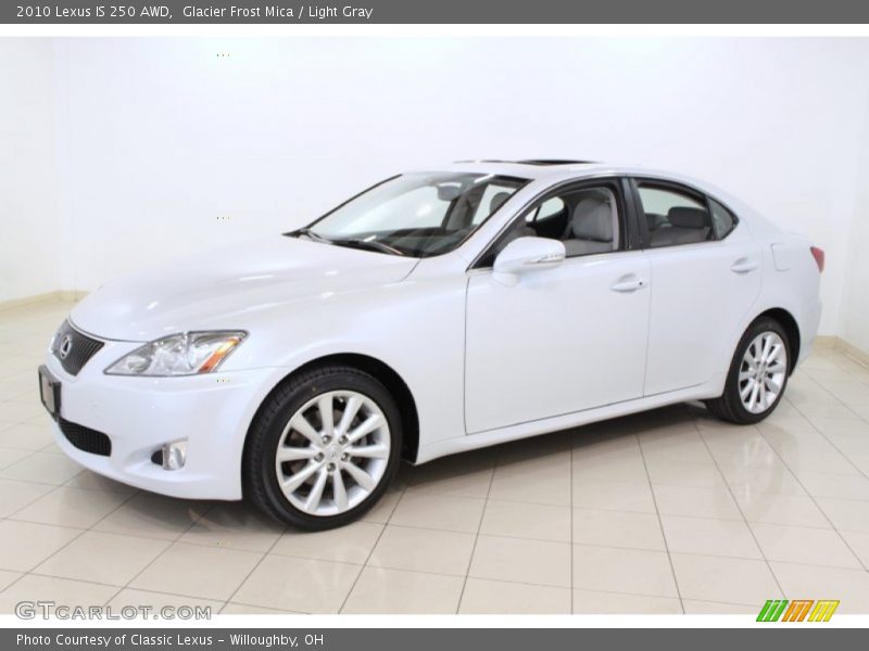 Glacier Frost Mica / Light Gray 2010 Lexus IS 250 AWD