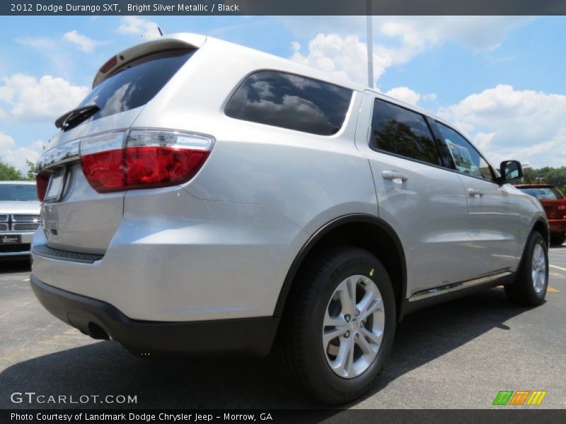 Bright Silver Metallic / Black 2012 Dodge Durango SXT