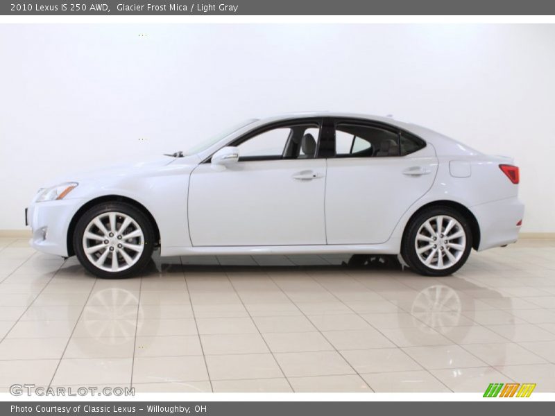 Glacier Frost Mica / Light Gray 2010 Lexus IS 250 AWD