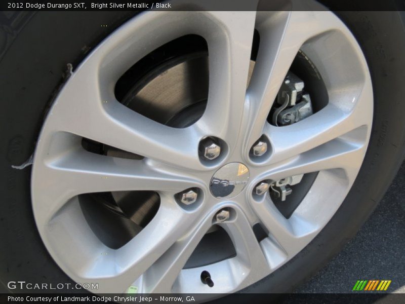 Bright Silver Metallic / Black 2012 Dodge Durango SXT