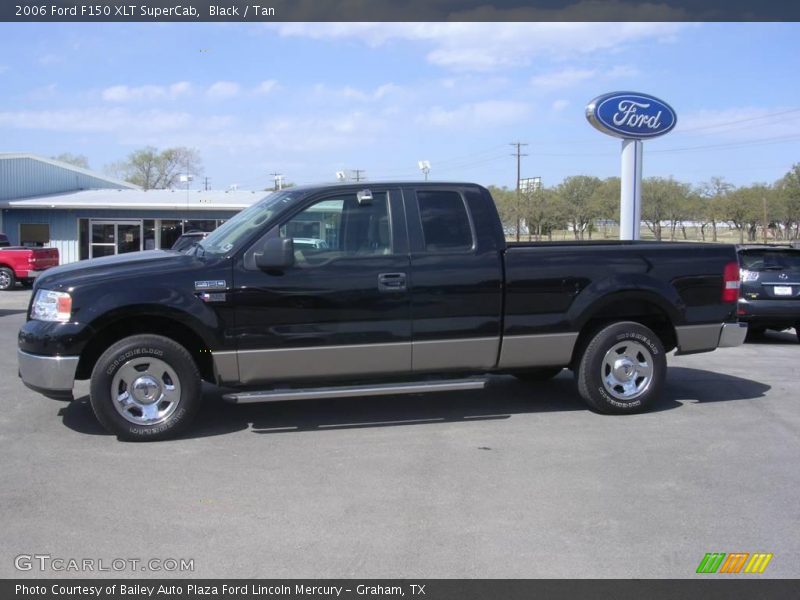 Black / Tan 2006 Ford F150 XLT SuperCab