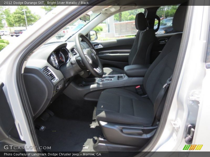 Bright Silver Metallic / Black 2012 Dodge Durango SXT