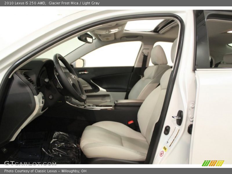 Glacier Frost Mica / Light Gray 2010 Lexus IS 250 AWD