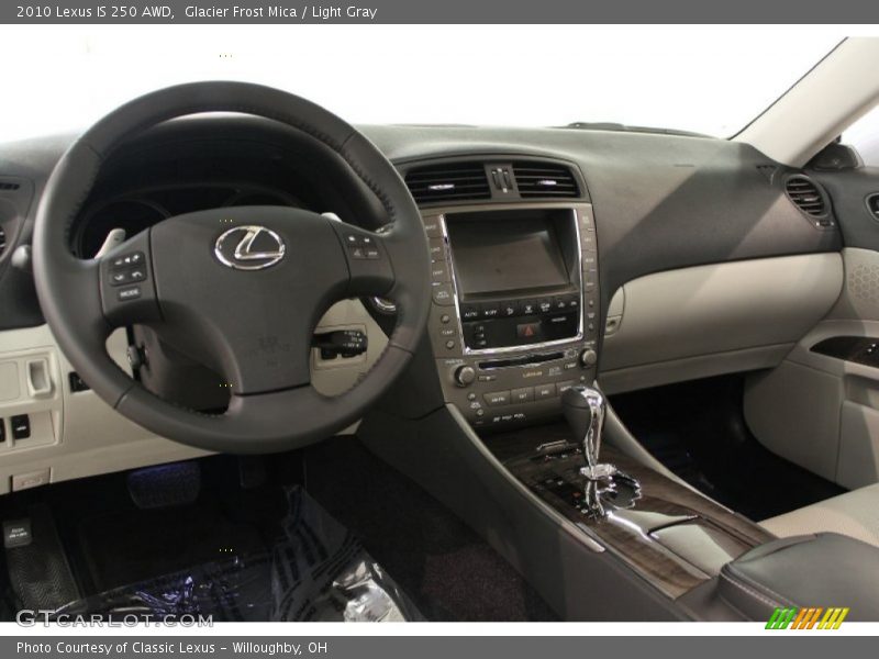 Glacier Frost Mica / Light Gray 2010 Lexus IS 250 AWD