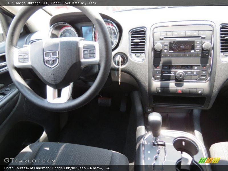 Bright Silver Metallic / Black 2012 Dodge Durango SXT