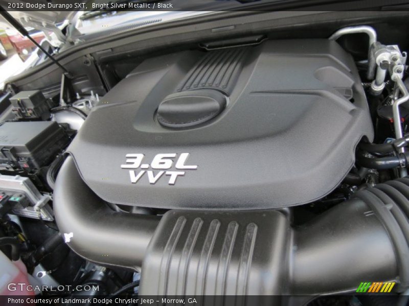 Bright Silver Metallic / Black 2012 Dodge Durango SXT