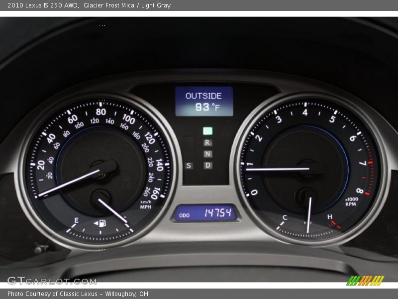 Glacier Frost Mica / Light Gray 2010 Lexus IS 250 AWD
