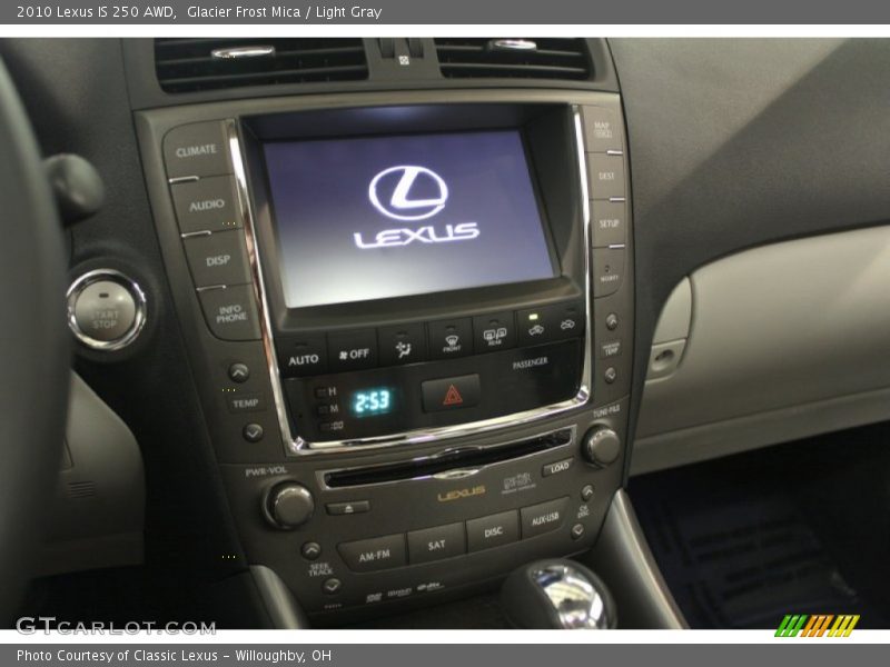 Glacier Frost Mica / Light Gray 2010 Lexus IS 250 AWD