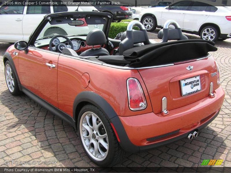 Hot Orange Metallic / Panther Black 2006 Mini Cooper S Convertible