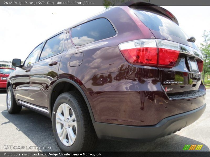 Deep Molten Red Pearl / Black 2012 Dodge Durango SXT