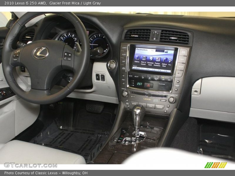 Glacier Frost Mica / Light Gray 2010 Lexus IS 250 AWD