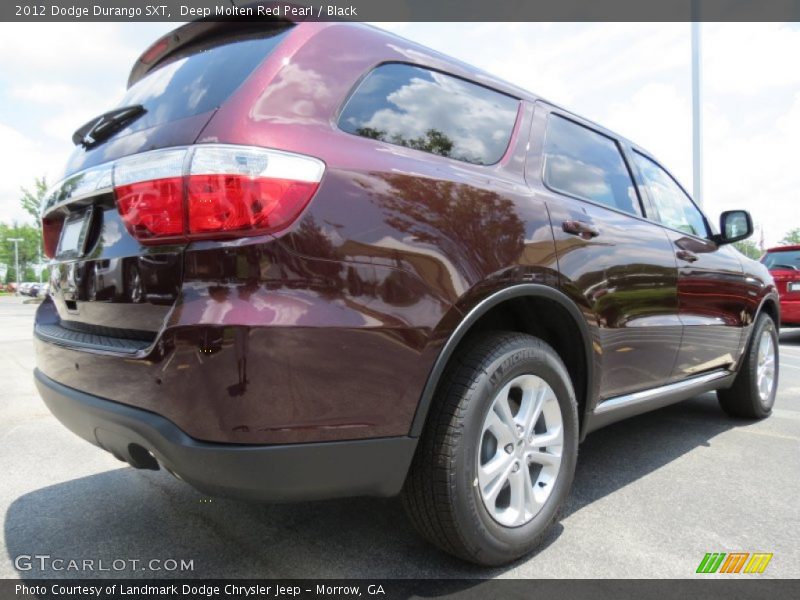 Deep Molten Red Pearl / Black 2012 Dodge Durango SXT