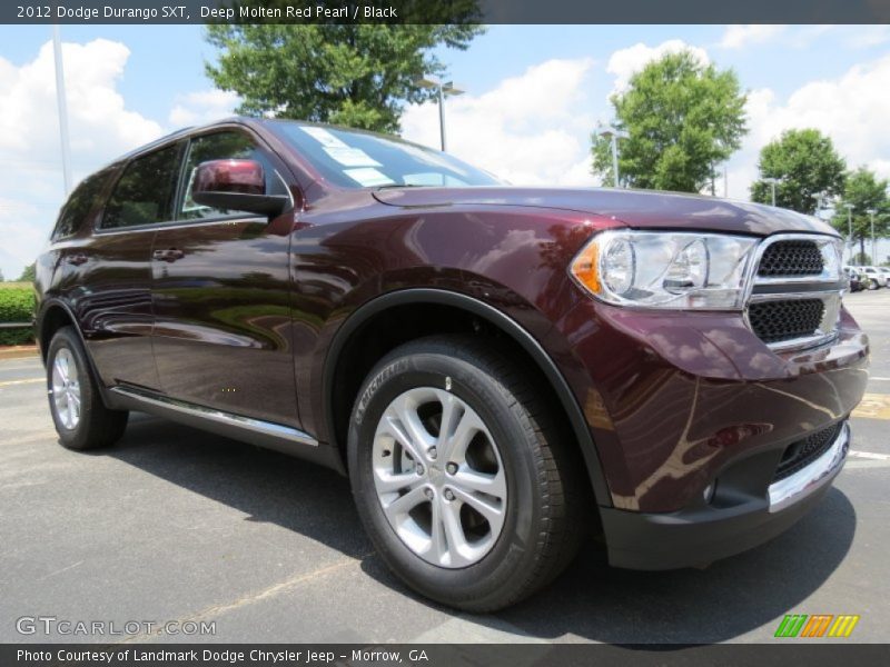 Deep Molten Red Pearl / Black 2012 Dodge Durango SXT